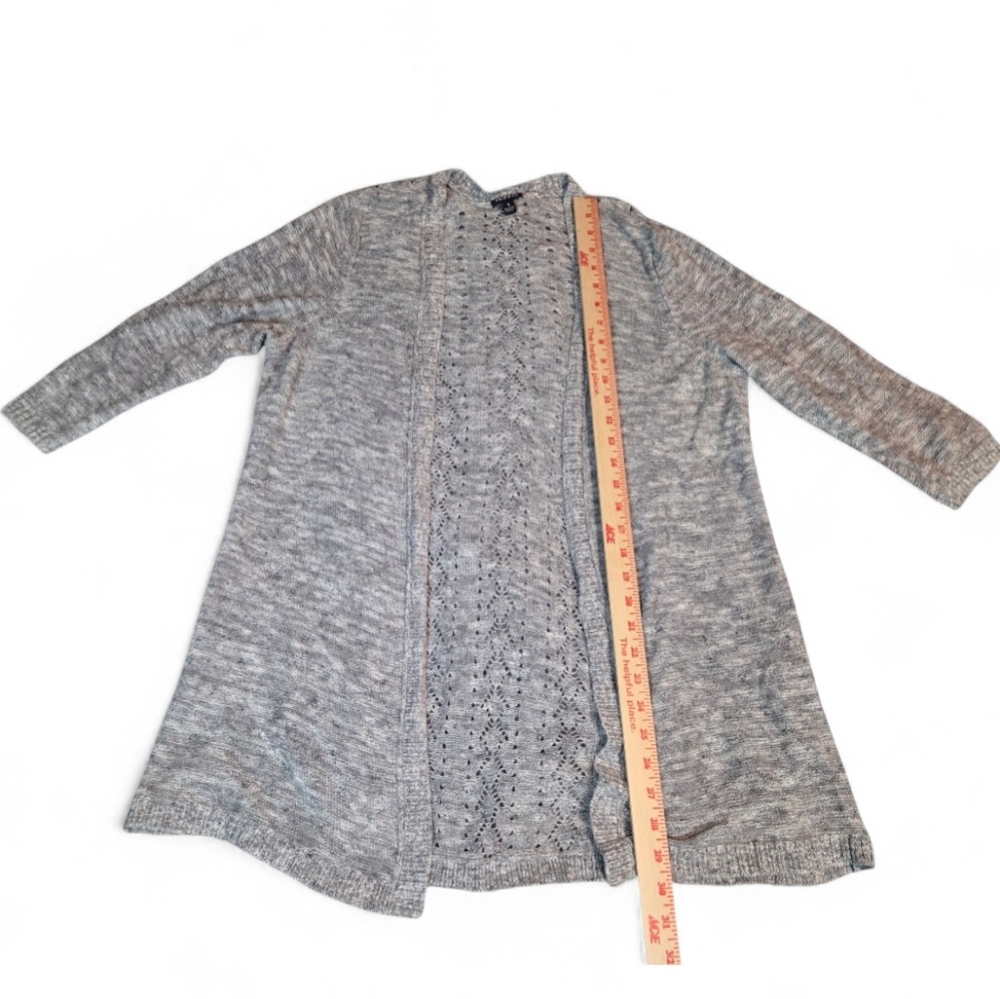 Torride Heather Gray Open Cardigan Plus Size 1 - Picture 5 of 7
